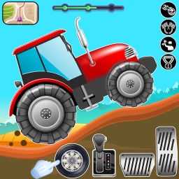 Symbol von Kids Farm Tractors on Hills